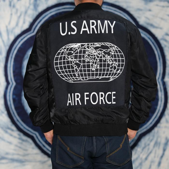 Jaket Bomber US Army Black Original Authentic not Flat Head