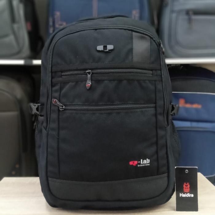 Tas Ransel Pria Q-LAB Black Original Backpack