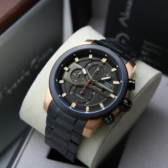 ALEXANDRE CHRISTIE AC 6559 ROSEGOLD BLACK AC6559 PRIA ORIGINAL