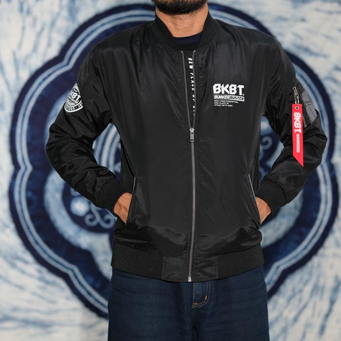 Jaket Bomber Vintage BKBT Black Original / Flight Jacket