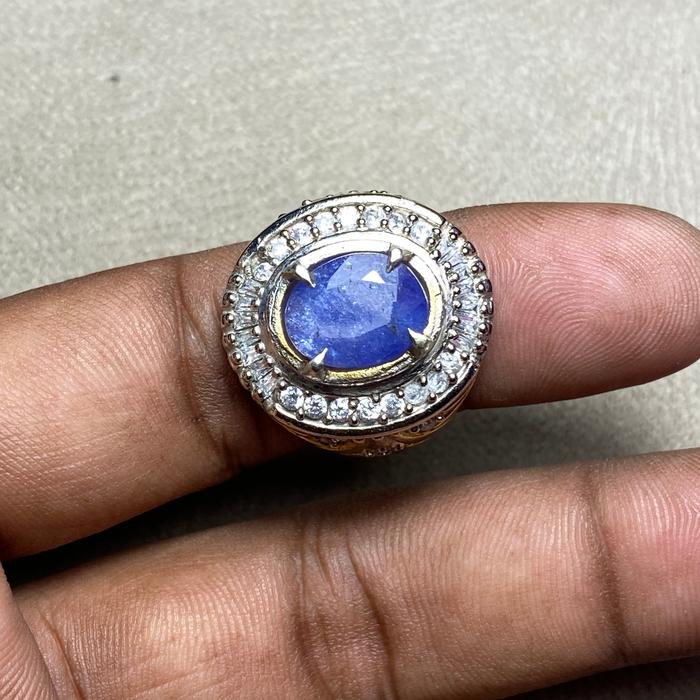 cincin batu tanzanite natural tanzanite blue tanzanite ring