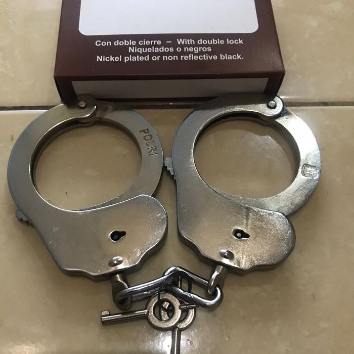 Borgol Tangan Security Alat Pengaman Tangan Bangkol Security Borgol Jatah Polri