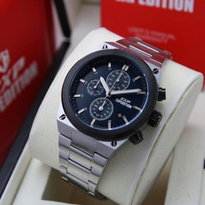 JAM TANGAN EXPEDITION PRIA EXP 6850 / E6850 ORIGINAL - SILVER BLUE