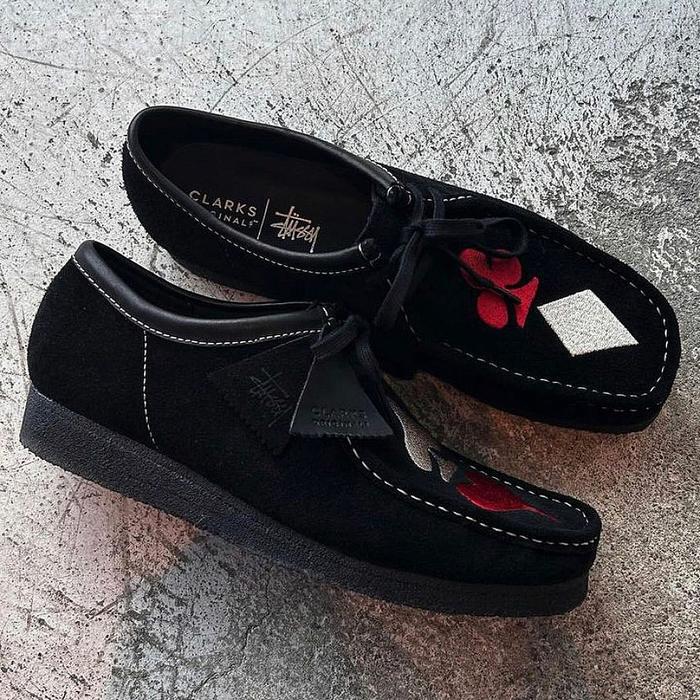 Stussy x Clarks Wallabee "Four Card Suits"