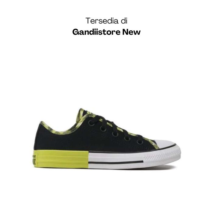 Sepatu Sneakers Pria Converse CTAS Ox Black Bright Bud A03414C Men