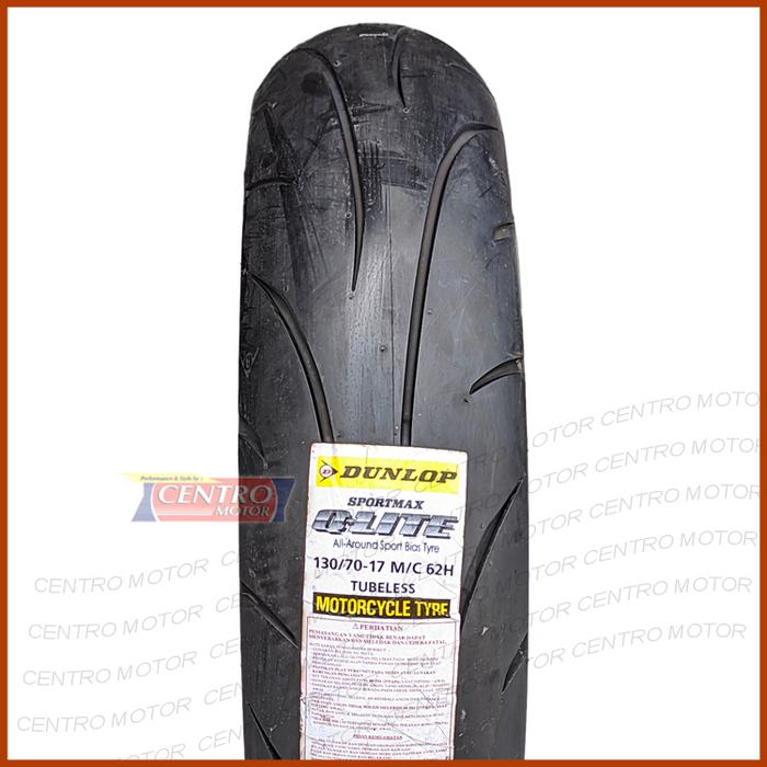 Dunlop Q-LITE 130/70-17 TUBELESS. Ban Belakang VIXION/CB150R/MX-KING.