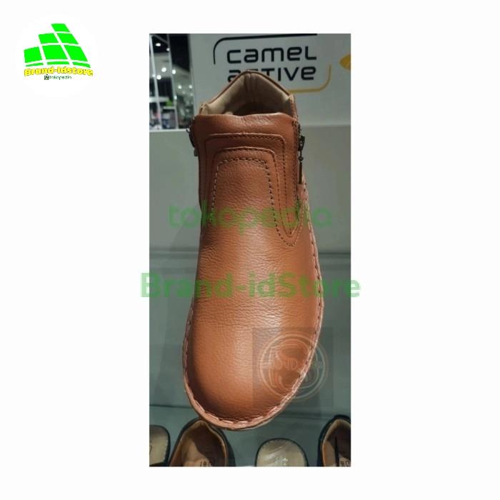 Camel Active Sepatu Boots Pria Casual GREGANT  Original Kulit D.Tan