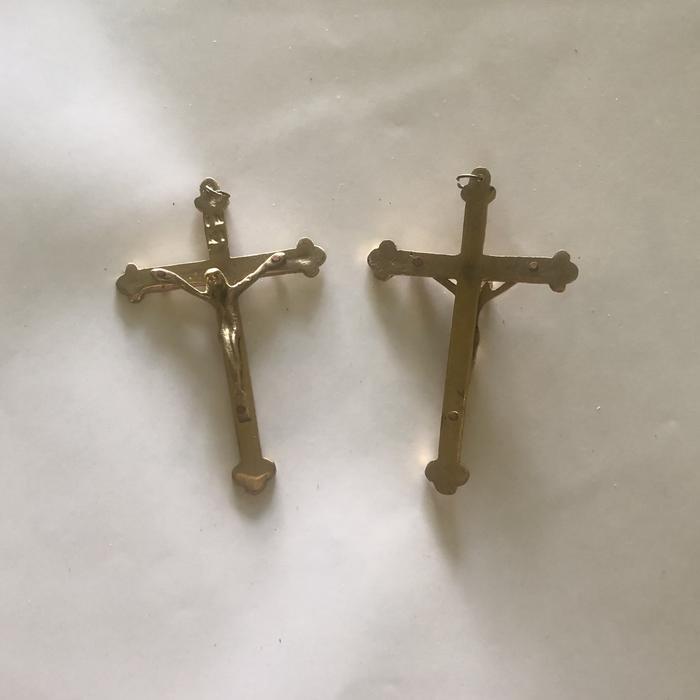 Salib Dinding / Mata Kalung Salib Corpus Kuningan - F109
