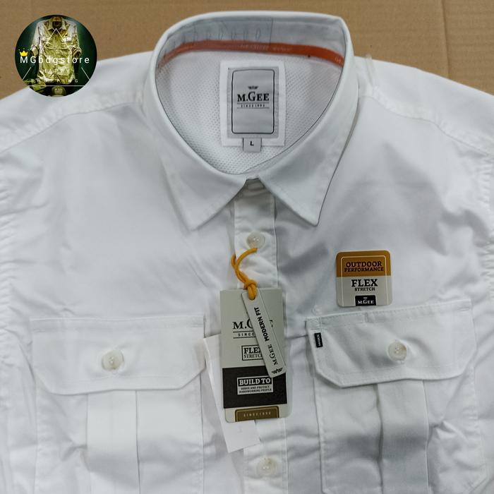 Kemeja lengan panjang ORIGINAL MGEE FIELD C003 WHITE
