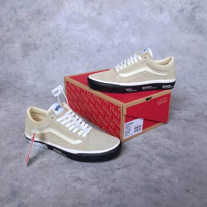 Sepatu Vans Old Skool Wtaps Gps White Black