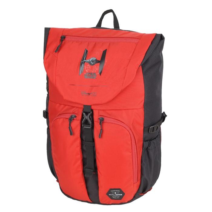 Kalibre Tas Ransel Star Wars Backpack 24L Warna Merah-Hitam Daypack dengan 1 Kompartemen Utama Tanpa