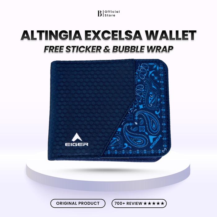 DOMPET EIGER ALTINGIA EXCELSA SHORT WALLET BLUE BLACK BIRU HITAM PRIA WANITA