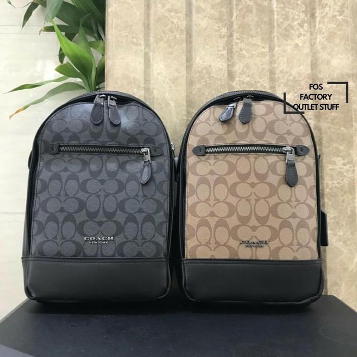TAS SELEMPANG PRIA GRAHAM PACK IN SIGNATURE CANVAS F37573