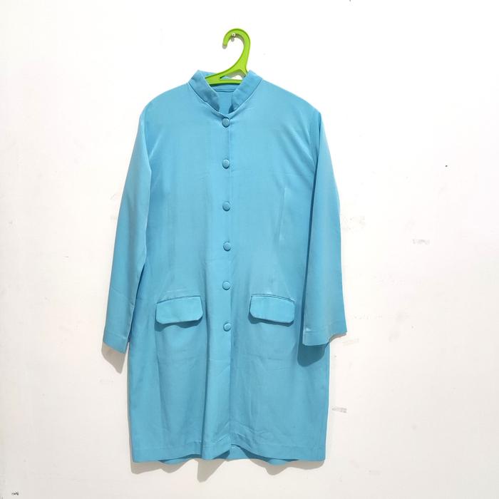 Blouse/ Atasan Tunik Wanita Biru Langit