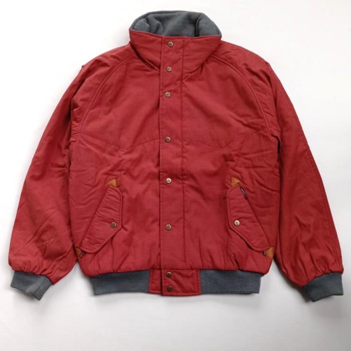vintage taras boulba asics japan casual bomber jaket twotone plaid apc