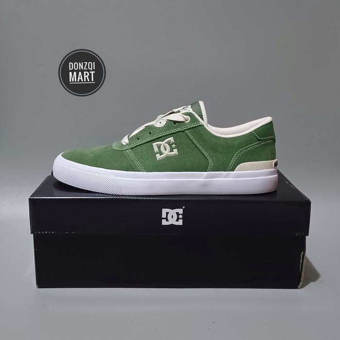 DC Teknic S Jaakko M Mens Sneakers Shoes - Dark Olive/White