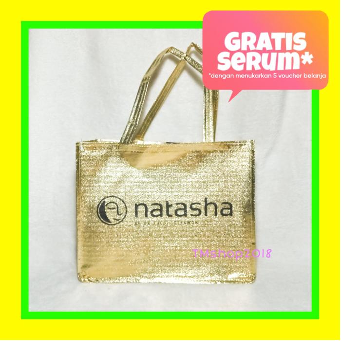 Natasha Skincare Totebag Emas by dr Fredi Setyawan Tas Make Up Sovenir