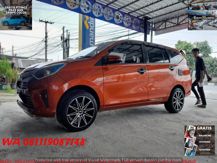 PAKET VELG PLUS BAN RING 16 HSR KCCX BRIO MOBILIO CALYA SIGRA AYLA RIO