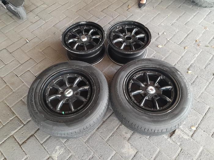 VELG MOBIL WATANABE R15x7 PCD 4x114 ET35 + BAN 195/65R15 2pcs KIJANG