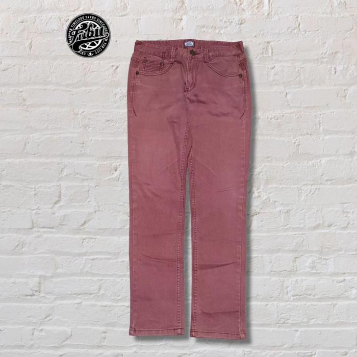 Celana Longpants Denim Fubu Red Guava Original Second Preloved