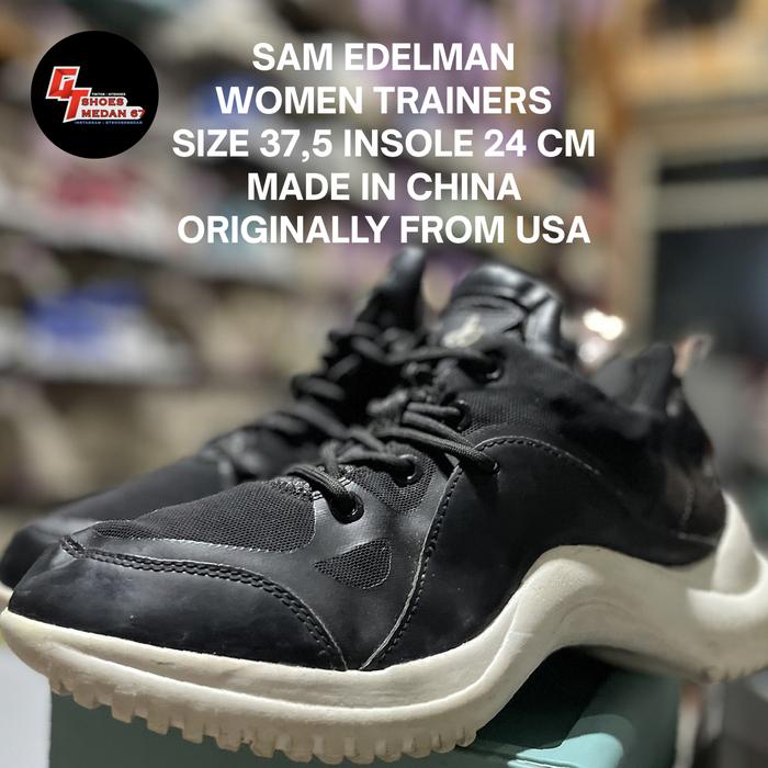 SAM EDELMAN WOMEN TRAINERS SIZE 37,5 INSOLE 24 CM MADE IN CHINA