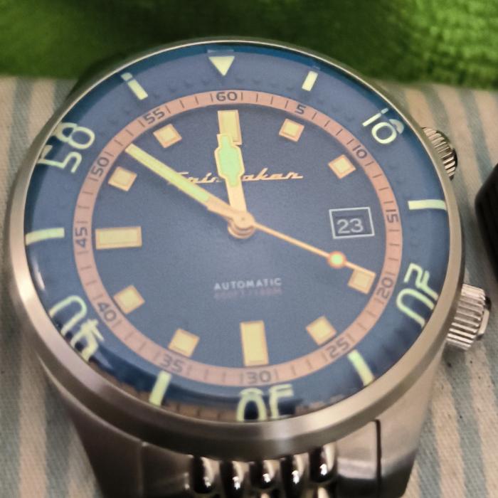 Jam Spinnaker SP-5062-22 vintage Bradner blue dial