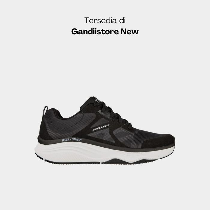 Sepatu Sneakers Pria Skechers D'lux Fitness Box Jump 232357/BLK Black
