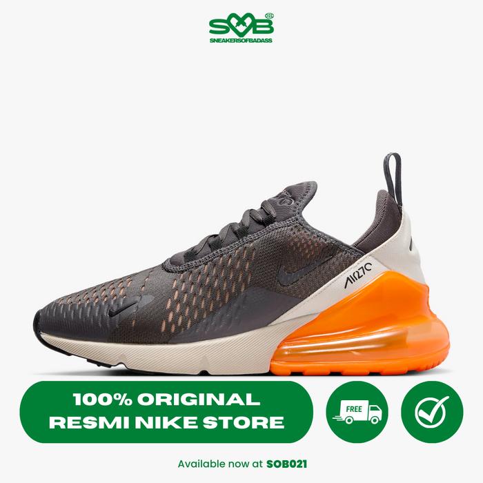 Nike Men's AIR Max 270 Thunder Grey/Orange Black - AH8050-024
