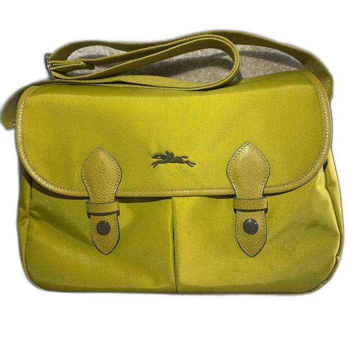 [Preloved authentic] Longchamp Club Postman Messenger in Green
