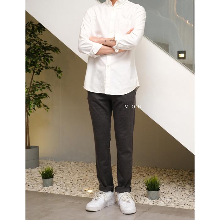Celana Chino Trousers Tom Tailor Travis Slim Dark Grey Original