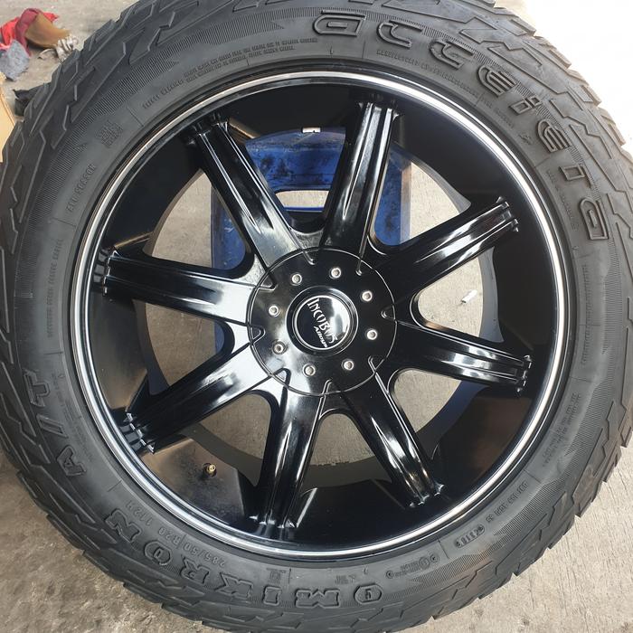 Velg R20 Incubus Aloy + Ban Omicron AT kondisi 98%