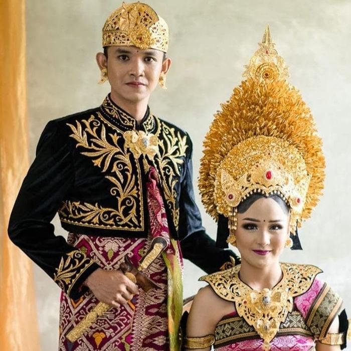 baju adat bali jas hanya pria  full set
