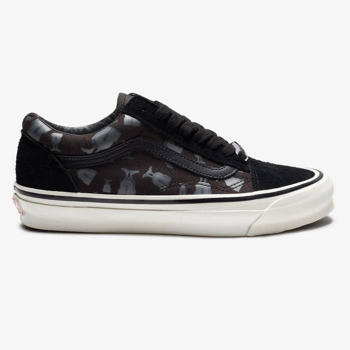 Vans x Undefeated Vault OG Old Skool LX Black Black ORIGINAL RESMI