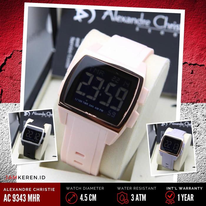 Jam Tangan Alexandre Christie 9343 AC9343 AC 9343 MH Digital Original