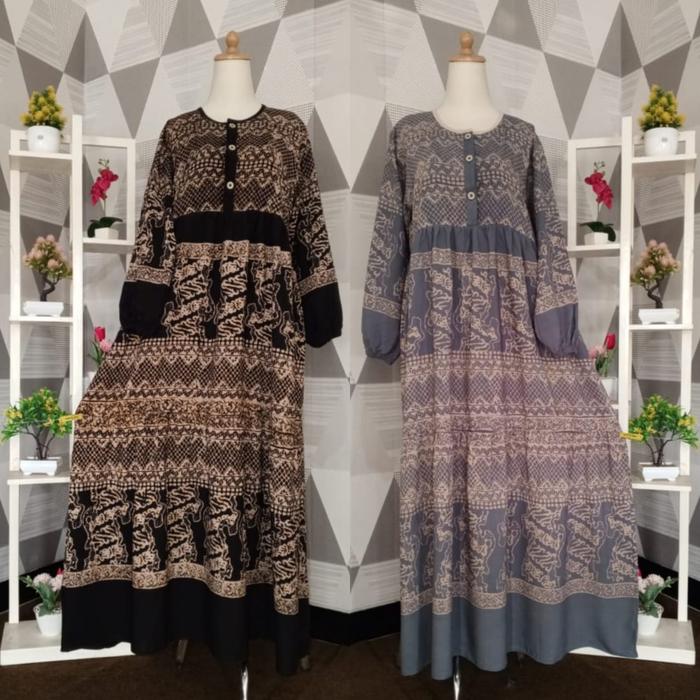 gamis batik / gamis rayon / gamis busui / gamis jumbo