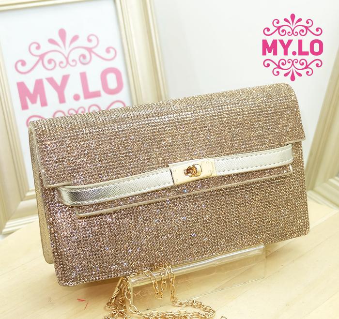 CLUTCH PESTA WANITA PARTY BAG IMPORT MYLO MC6A35