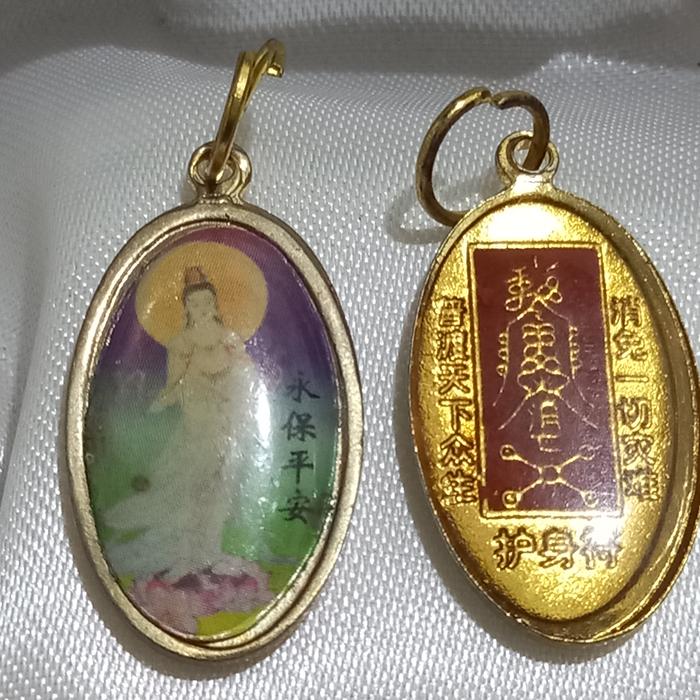 kalung dewi kwan im asli dengan hu