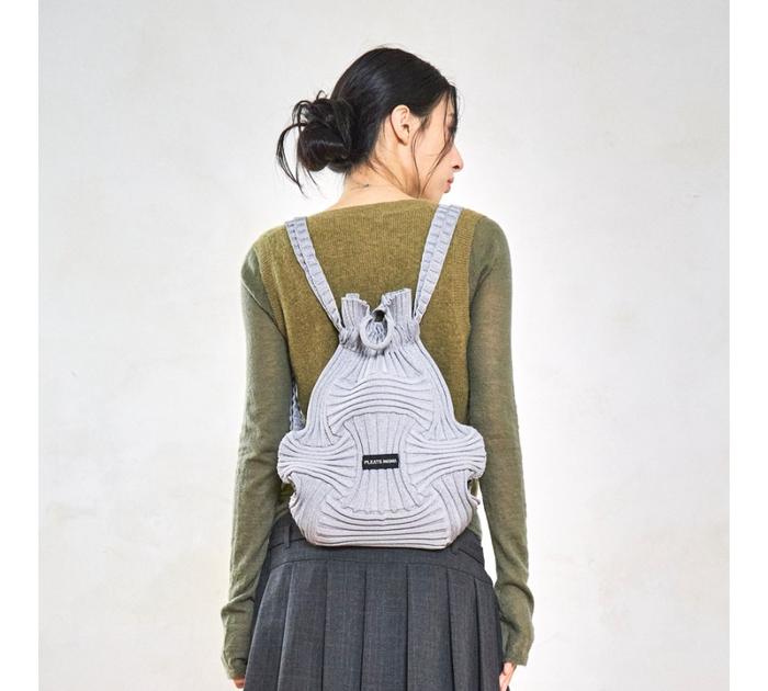 Pleatsmama Pleats Mama Backpack Glitter Silver Tas Ransel Import Korea