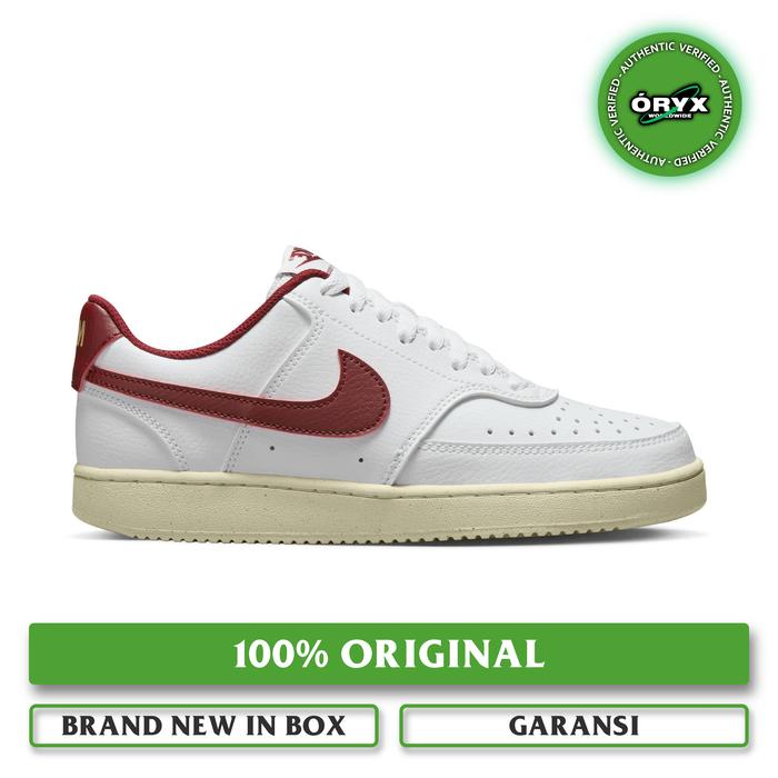 Nike Court Vision Low Next Nature White / Team Red / Muslin / Gold