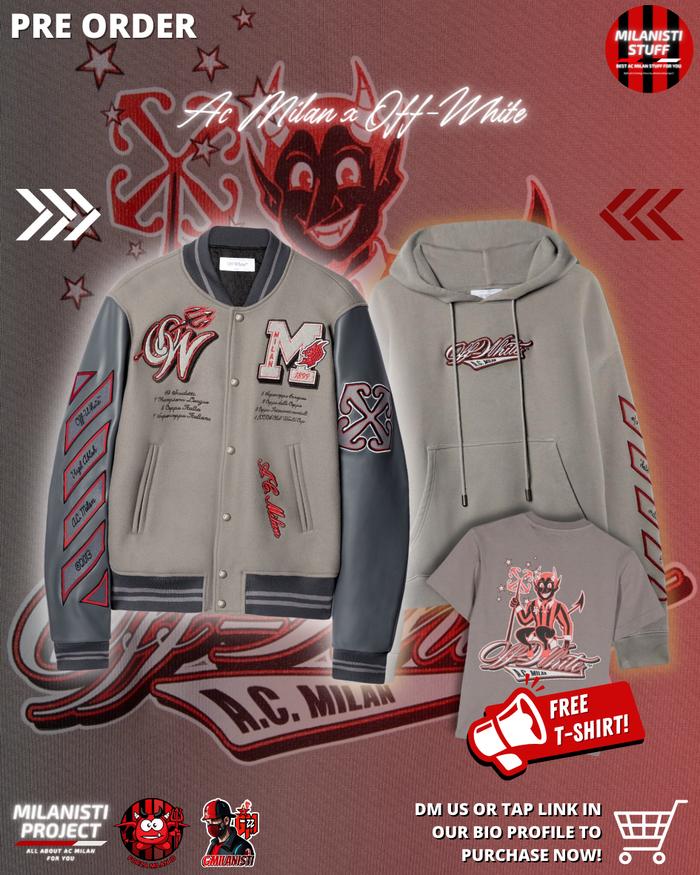 VARSITY AC MILAN NEW SEASON | PRE ORDER | JACKET HOODIE MILANISTI