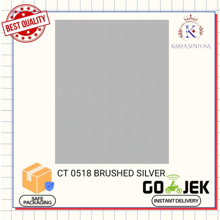 HPL CARTA CT 0518 BRUSHED SILVER