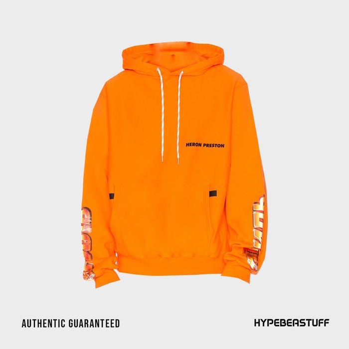 Heron Preston Chromed Hoodie Orange