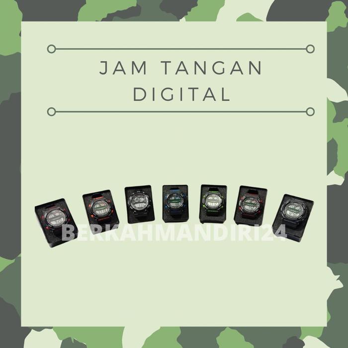 Jam Tangan Pria Digital TNI Water Resistent Pilot Original Warna