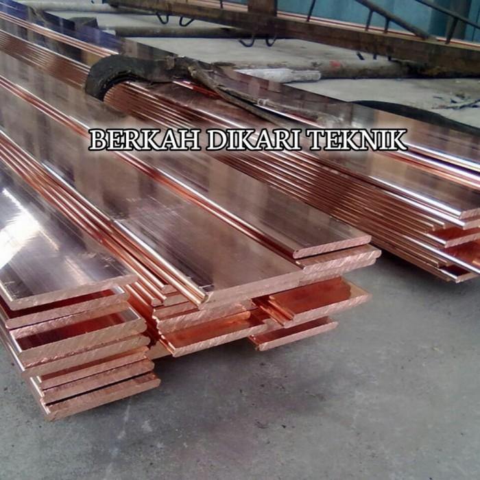 Rail Copper 10mm x 160mm x 1000mm Busbar Plat Tembaga