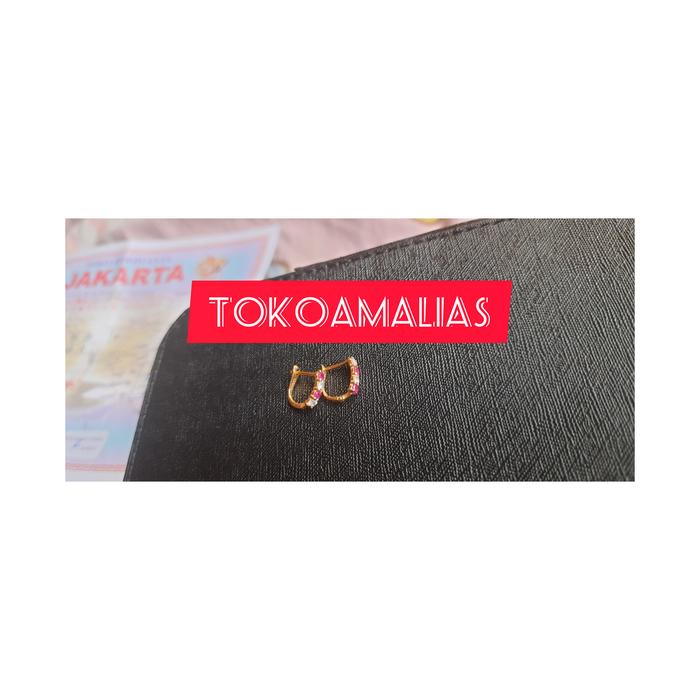 Anting Emas 1 gram nego aja bisa chat