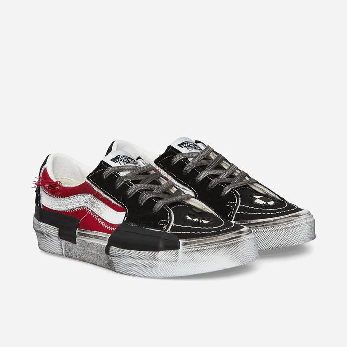 Vans SK8-Low Reconstruct Stressed Check  Black / Red