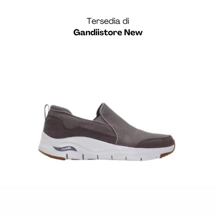 Sepatu Slip On Pria Skechers Arch Fit Leverich 232300/TPE Taupe Men