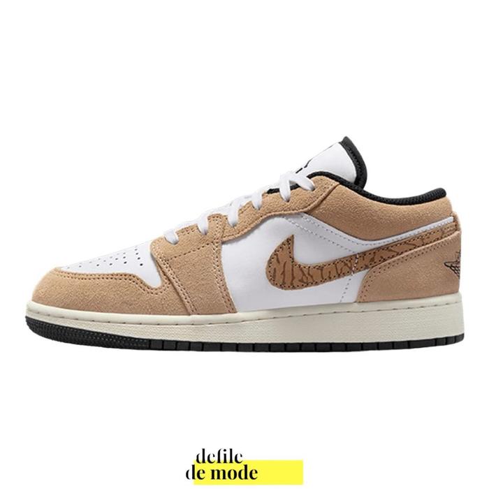 NIKE AIR JORDAN 1 LOW SE BROWN ELEPHANT GS