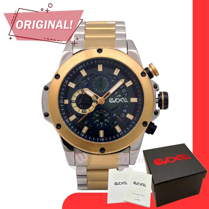 Jam Tangan Pria Analog Evoke EV5002MA15-3GSVL Original Garansi Resmi