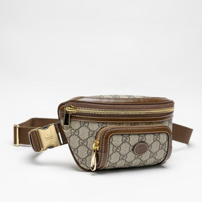 Tas pria original -  GG Supreme Belt Bag with Interlocking G